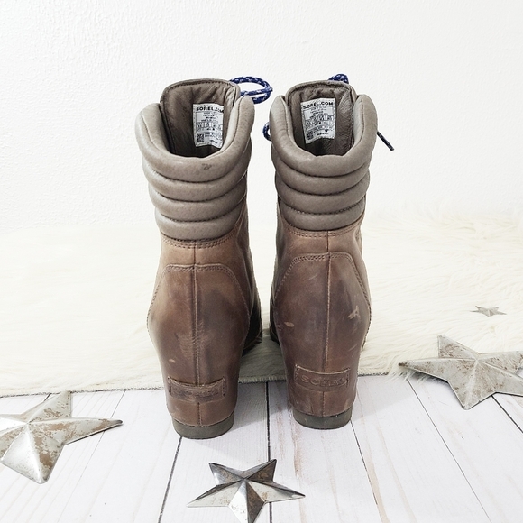 SOREL Conquest wedge hiking boots Kettle Aviation Size 9.5 - Picture 7 of 13